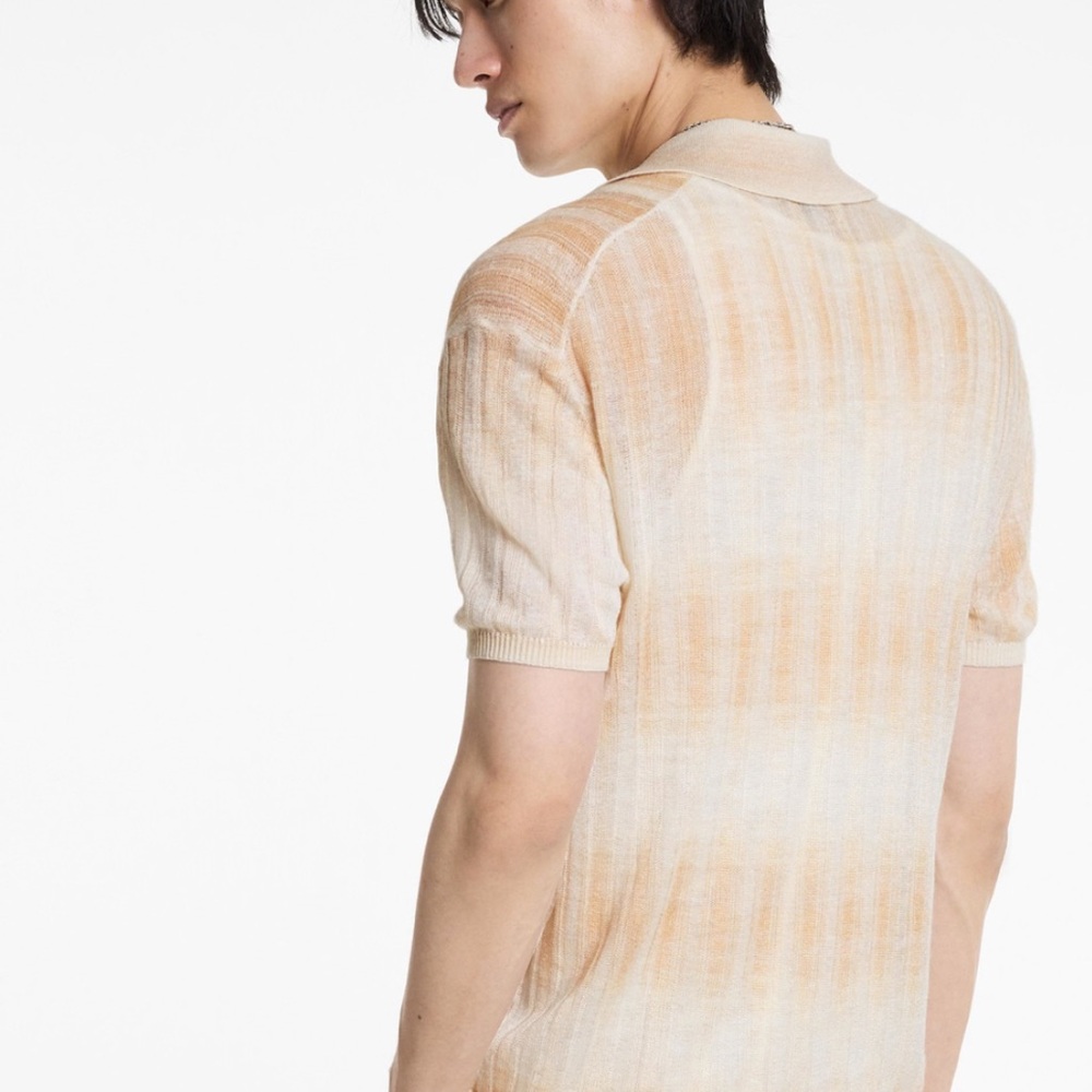 John Varvatos Cream Casual Button Down Shirt - Picture 8 of 11